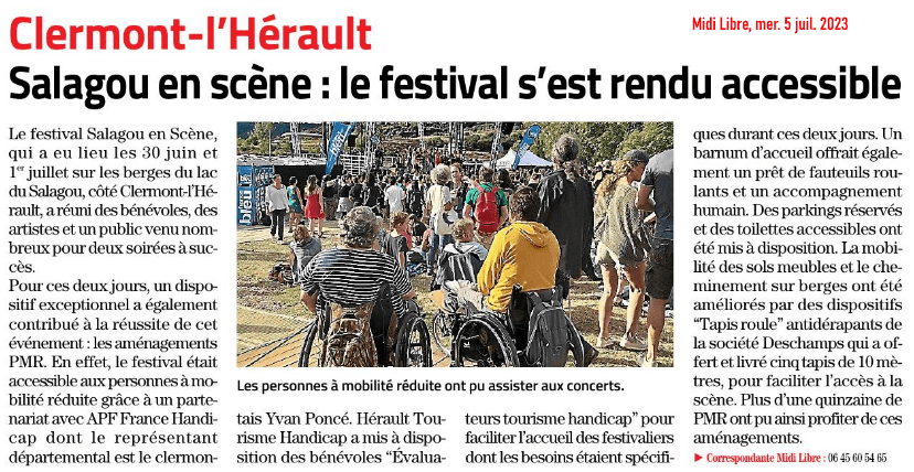 Salagou en scène : le festival s'est rendu accessible