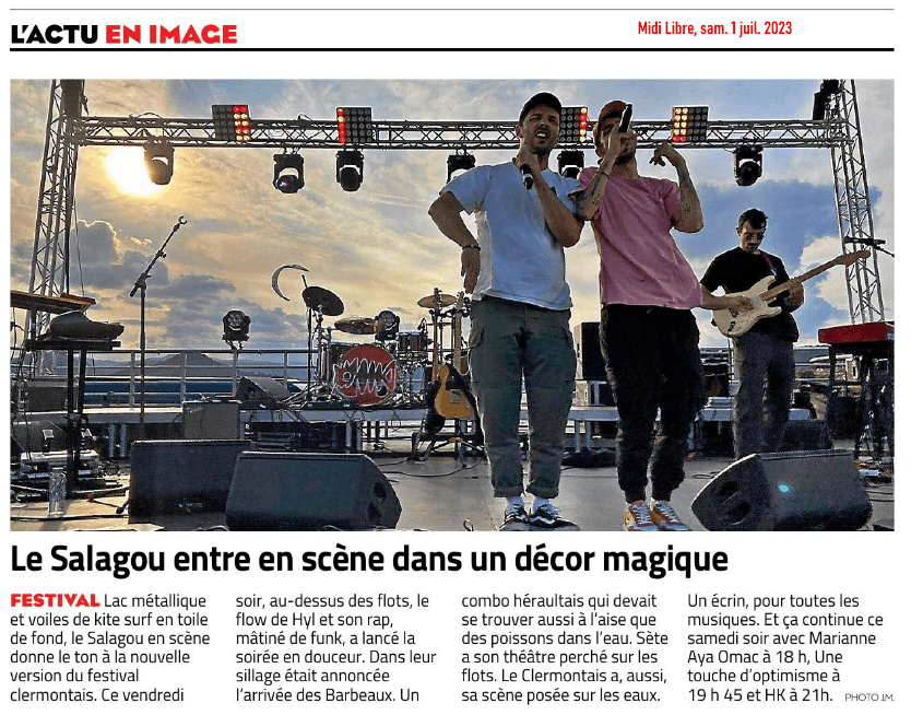 Le salagou entre en scène dans un décor magique